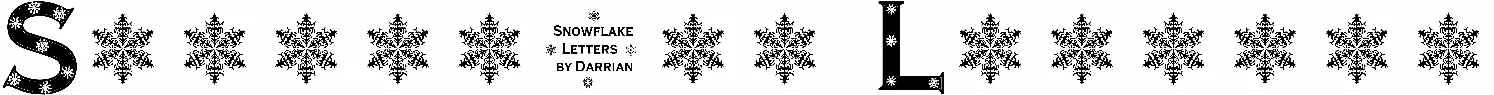 Snowflake Letters